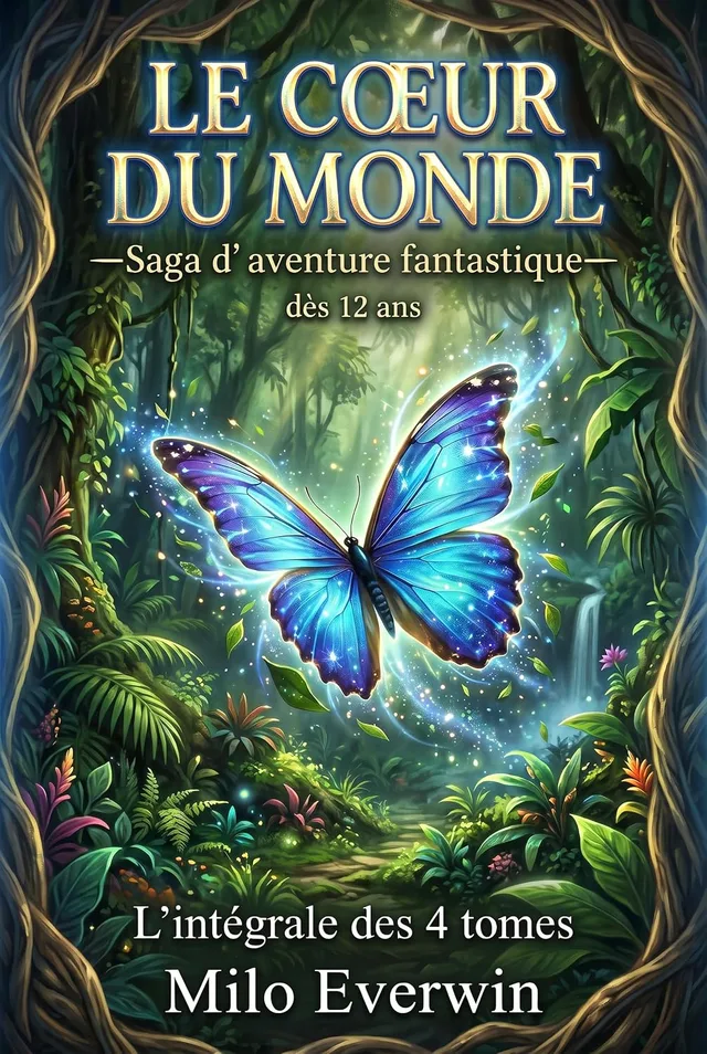 Couverture de Le Cœur du Monde — L'Intégrale des 4 tomes, Milo Everwin, Éditions PIUMA NERA